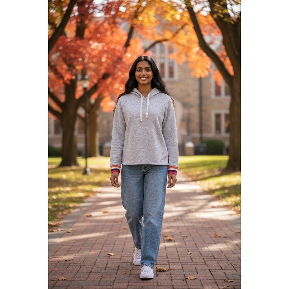 Krimson Klover womens NEW cropped hoodie collegiate 'Ciao Bella' Small